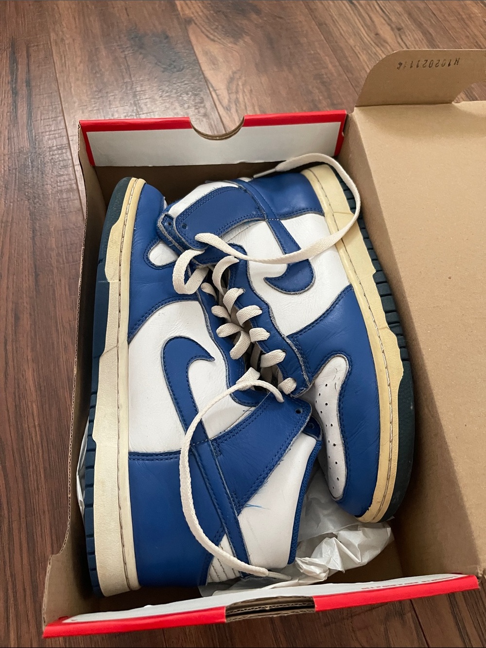 Nike Men’s High-Top Sneakers - Royal Blue / White
